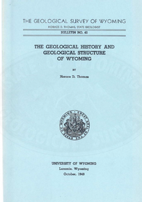 Geological History and Geological Structure of Wyoming (1949)