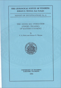 Goose Egg Formation (Permo-Triassic) of Eastern Wyoming (1956)