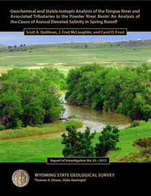 Geochemical and Stable Isotopic Analysis of the Tongue River and Associated Tributaries in the Powder River Basin: An Analysis of the Cause of Annual Elevated Salinity in Spring Runoff (2012)