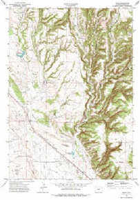 7.5' Topo Map of the Pedro, WY Quadrangle