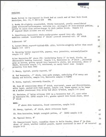 Bentonite: Measured Sections (1967)