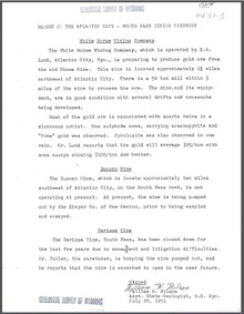 Report on the Atlantic City-South Pass Mining District (1951)
