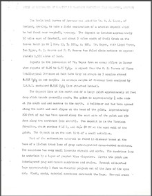 Notes on Occurrence of Uranium in Morrison Formation near Greybull, Wyoming (1950)