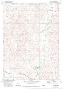 7.5' Topo Map of the Pine Gulch, WY Quadrangle