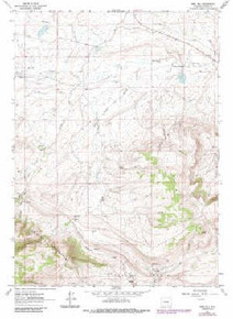 7.5' Topo Map of the Pine Hill, WY Quadrangle