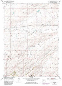 7.5' Topo Map of the Pine Mountain SW, WY Quadrangle