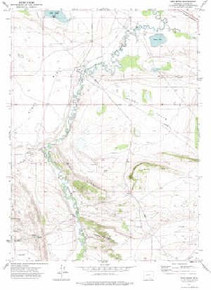 7.5' Topo Map of the Pine Ridge, WY Quadrangle