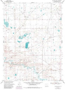 7.5' Topo Map of the Pine Tree Ridge, WY Quadrangle