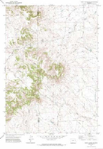 7.5' Topo Map of the Piney Canyon SE, WY Quadrangle