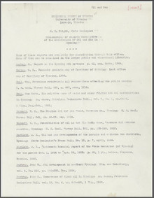 Bibliography of Reports Descriptive of the Occurrences of Oil and Gas in Wyoming (1933)