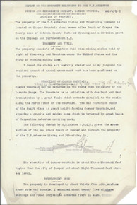 Report on the Property Belonging to the U.S. Asbestos Mining and Fiberizing Company, Casper, Wyoming (1909)