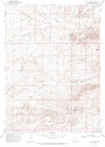 7.5' Topo Map of the Pinto Creek, WY Quadrangle