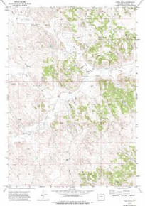 7.5' Topo Map of the Pitch Draw, WY Quadrangle