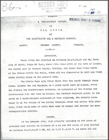 A Preliminary Report on Oil Lands of the Independent Oil & Refining Company, Lander, Fremont County, Wyoming (1907)