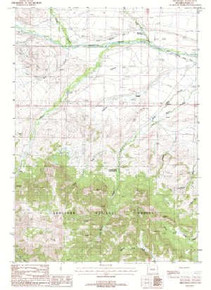 7.5' Topo Map of the Pitchfork, WY Quadrangle