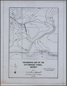 Topographic Map of the Cottonwood Tunnel District (1934)