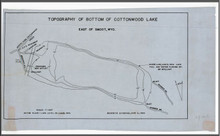 Topography of Bottom of Cottonwood Lake, East of Smoot, Wyo. (1934)