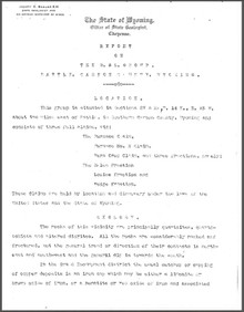 Report on the Delaware and Lackawana (D & L) Group, Battle, Carbon County, Wyoming (1905)