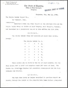 A Brief Report on the Maggie Murphy Group near Douglas, Wyoming (1905)
