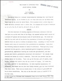 Geology of Centennial Ridge, Albany County, Wyoming