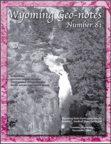 Wyoming Geo-Notes—Number 81 (2004)