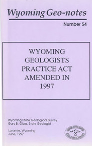 Wyoming Geo-Notes—Number 54 (1997)