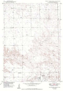 7.5' Topo Map of the Prairie View School, WY Quadrangle