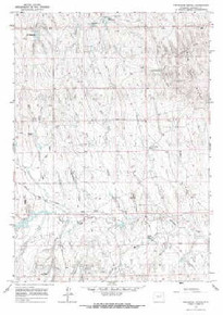 7.5' Topo Map of the Provence Ranch, WY Quadrangle