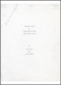 Geological Report on Coyote Creek Dam Site, Uinta County, Wyoming (1934?)