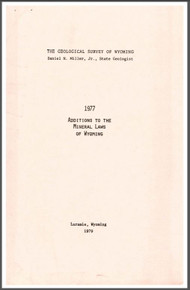 1977 Additions to the Mineral Laws of Wyoming (1977)