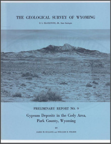 Gypsum Deposits in the Cody Area, Park County, Wyoming (1969)