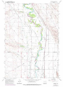 7.5' Topo Map of the Rairden, WY Quadrangle