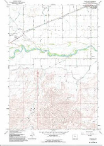 7.5' Topo Map of the Ralston, WY Quadrangle