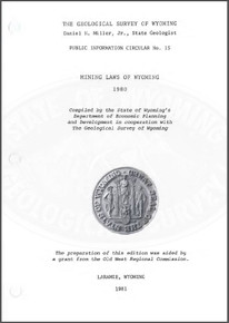 Mining Laws of Wyoming, 1980 (1981)