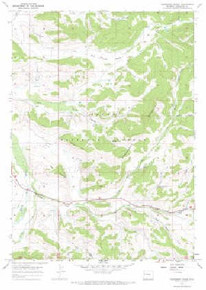 7.5' Topo Map of the Raspberry Ridge, WY Quadrangle