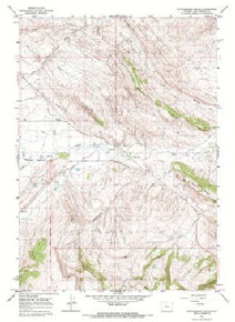 7.5' Topo Map of the Rattlesnake Gulch, WY Quadrangle