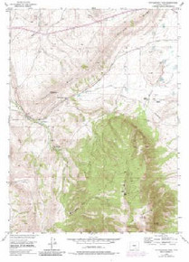7.5' Topo Map of the Rattlesnake Pass, WY Quadrangle