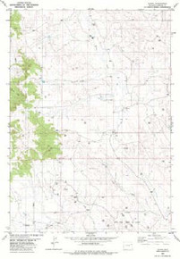7.5' Topo Map of the Raven, WY Quadrangle