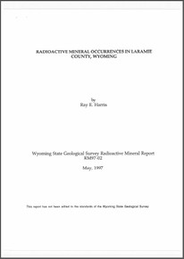 Radioactive Mineral Occurrences in Laramie County, Wyoming (1997)