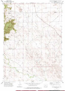 7.5' Topo Map of the Rawhide Buttes East, WY Quadrangle