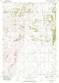 7.5' Topo Map of the Rawhide Buttes West, WY Quadrangle