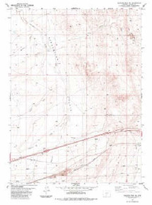 7.5' Topo Map of the Rawlins Peak SW, WY Quadrangle