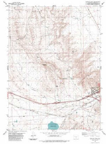 7.5' Topo Map of the Rawlins Peak, WY Quadrangle