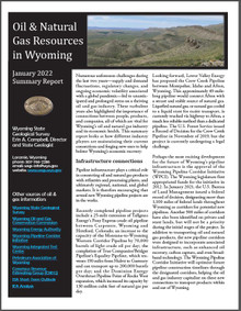 Oil and natural gas resources in Wyoming January 2022 summary report (2022)
