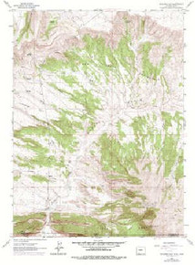 7.5' Topo Map of the Richards Gap, WY Quadrangle