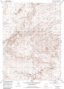 7.5' Topo Map of the Richeau Hills, WY Quadrangle