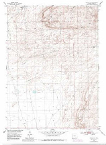 7.5' Topo Map of the Riddle Cut, WY Quadrangle