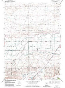 7.5' Topo Map of the Riverton NE, WY Quadrangle