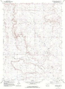 7.5' Topo Map of the Roberson Creek, WY Quadrangle