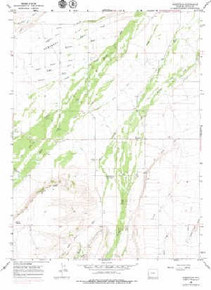 7.5' Topo Map of the Robertson, WY Quadrangle